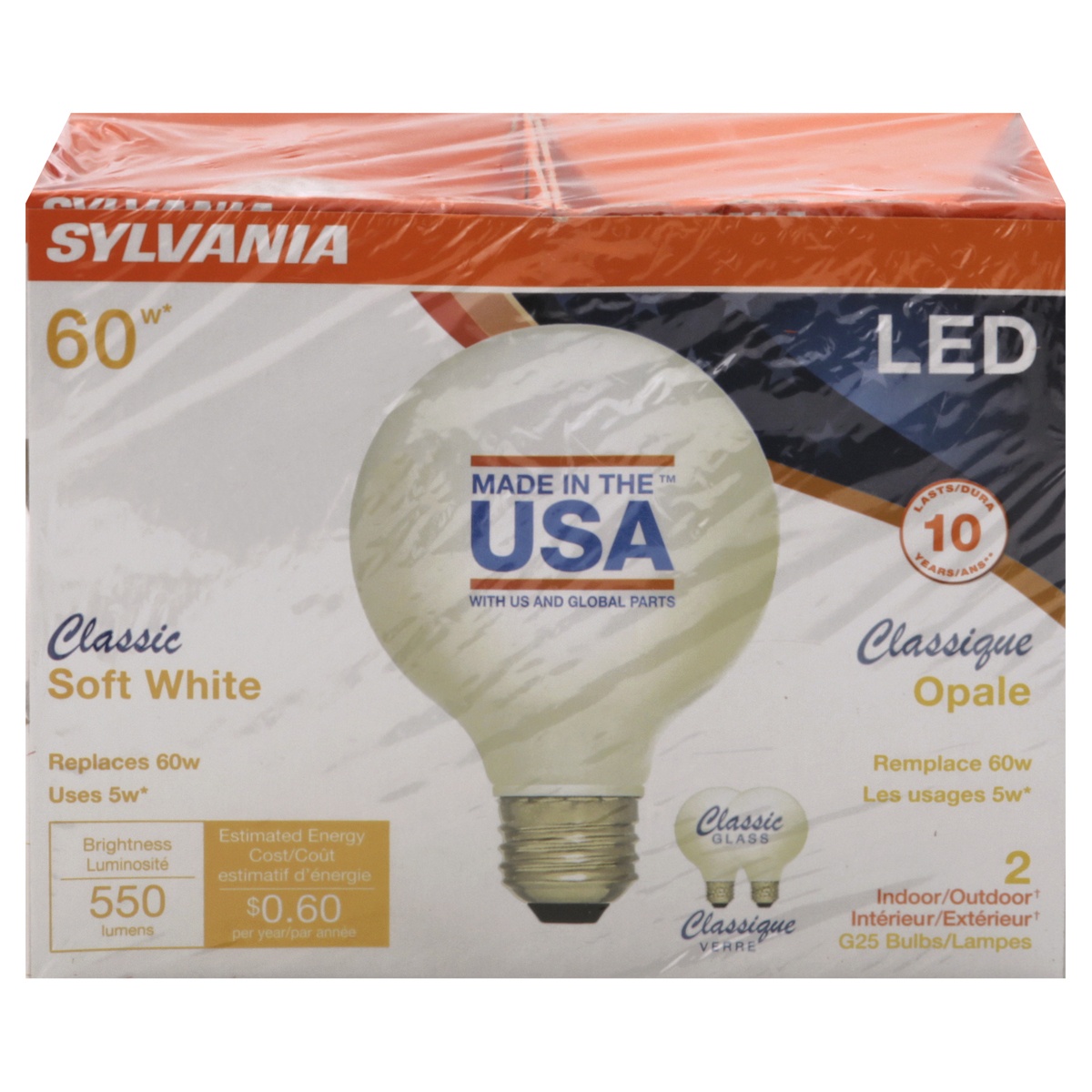 slide 1 of 1, Sylvania Light Bulbs, LED, Soft White, 60 Watts, 1 ct