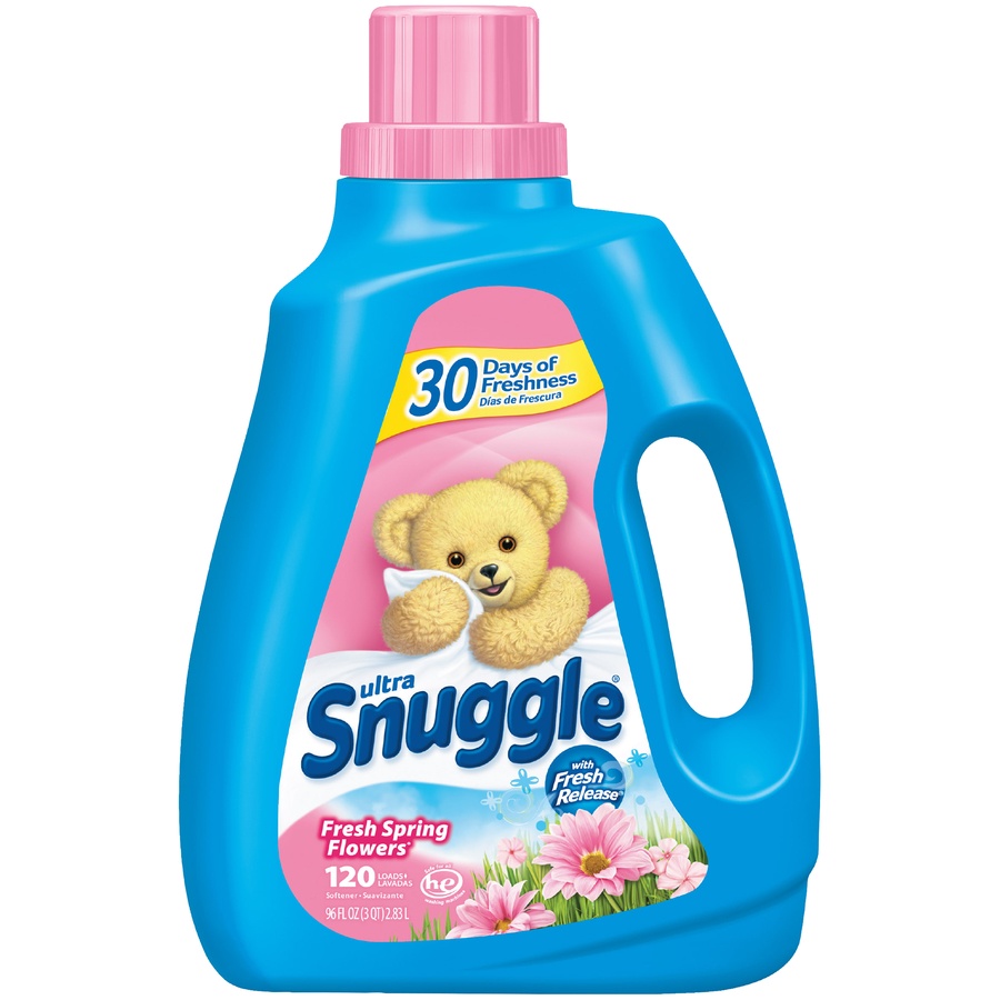 slide 1 of 1, Snuggle Spring Flower Liquid Fabric Softener, 96 fl oz