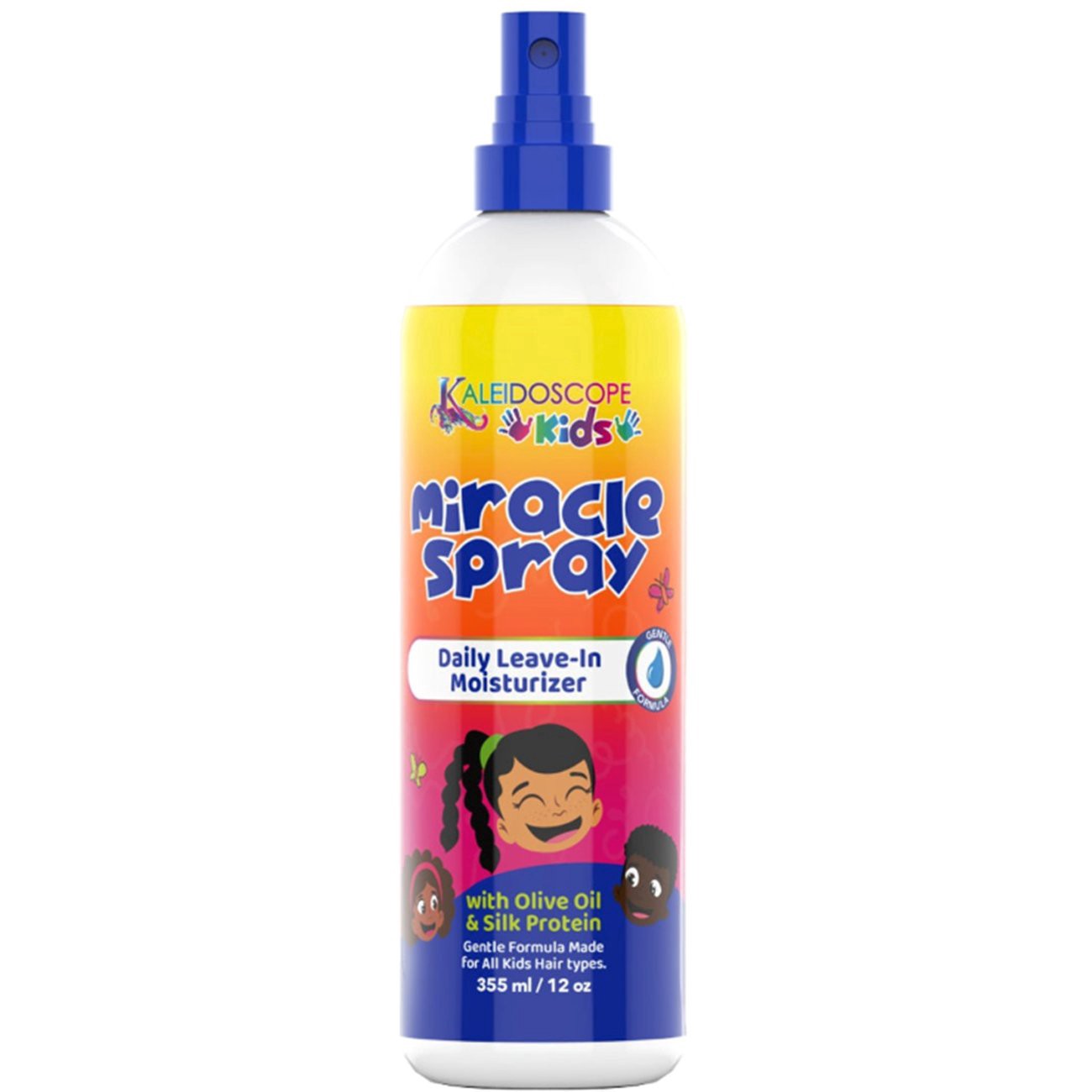 slide 1 of 1, Kaleidoscope Kids Miracle Daily Leave-in Moisturizing Spray, 12 oz