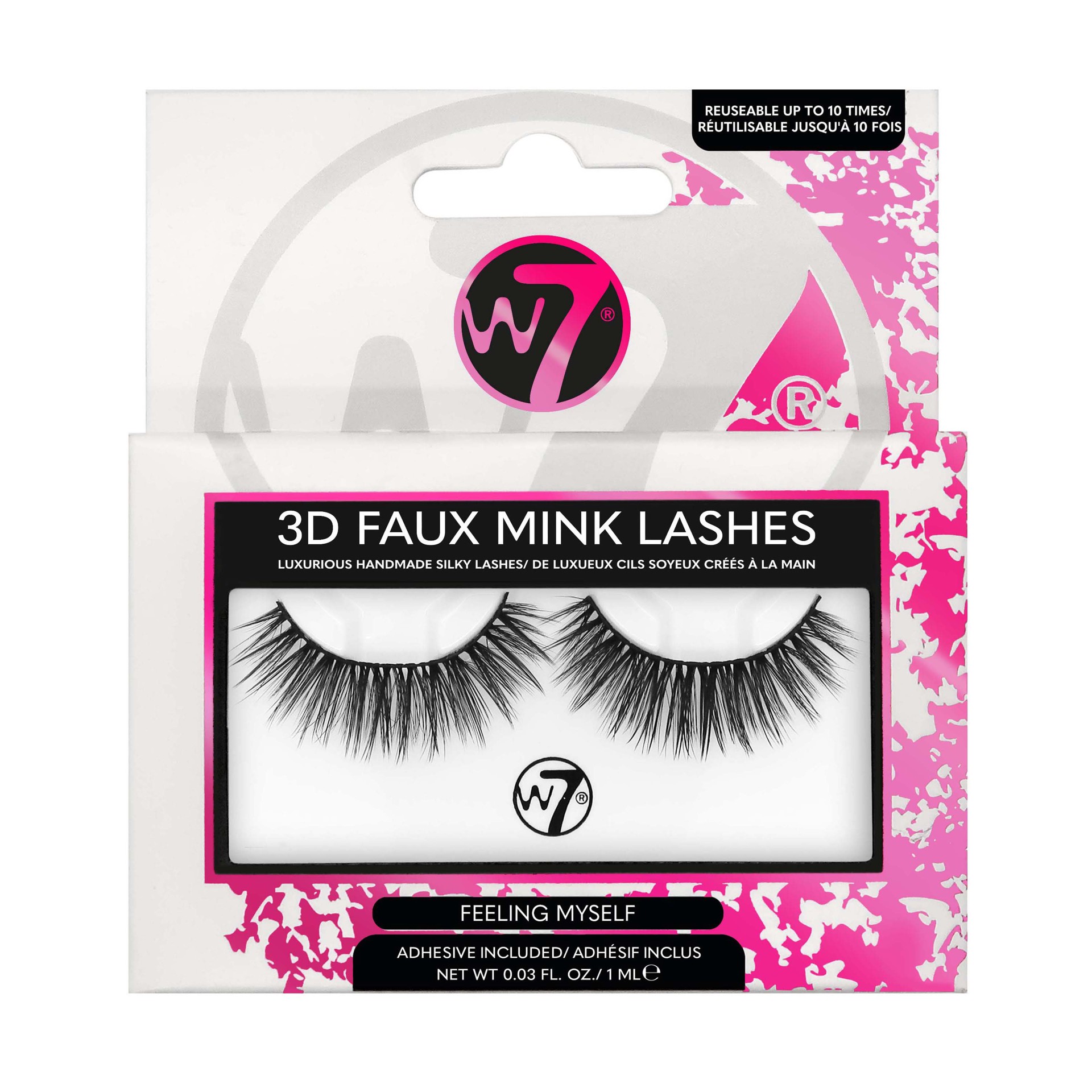 slide 1 of 1, W7 3D Faux Mink Lashes - Feeling Myself, 1 ct