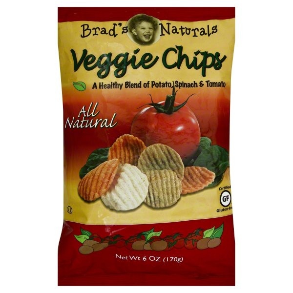 slide 1 of 1, Brad's Organic Natural Gluten Free Veggie Chips, 6 oz