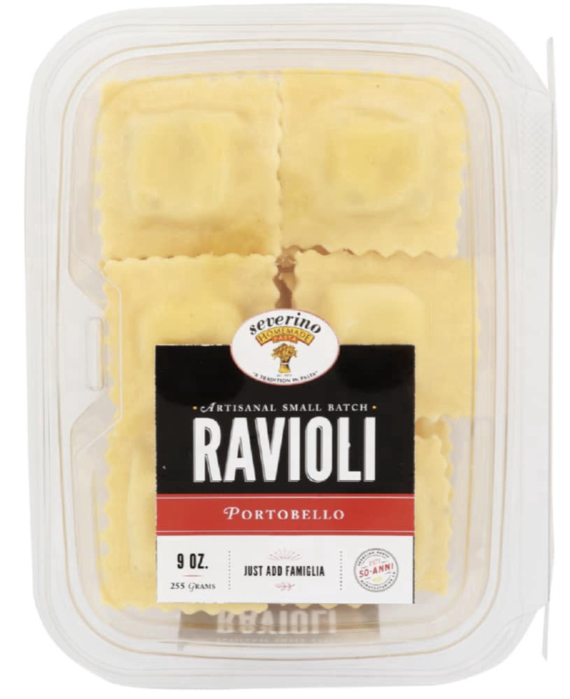 slide 1 of 1, Severino Ravioli Portobello Fresh Pasta, 9 oz, 9 oz