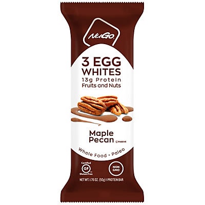 slide 1 of 1, NuGo 3 Egg Whites Maple Pecan Protein Bar, 1.76 oz