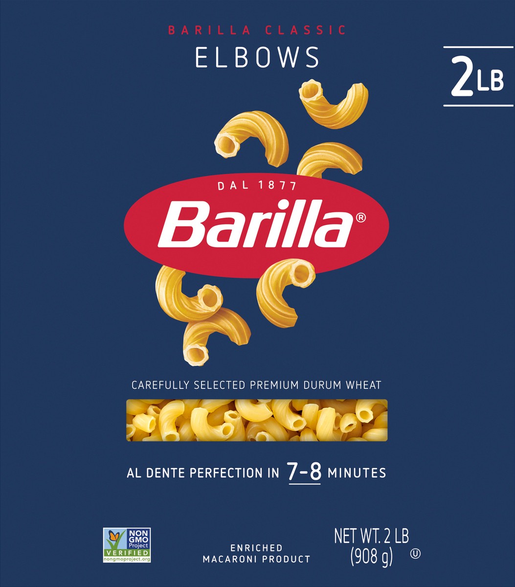 slide 9 of 9, Barilla Elbows Pasta, 32 oz