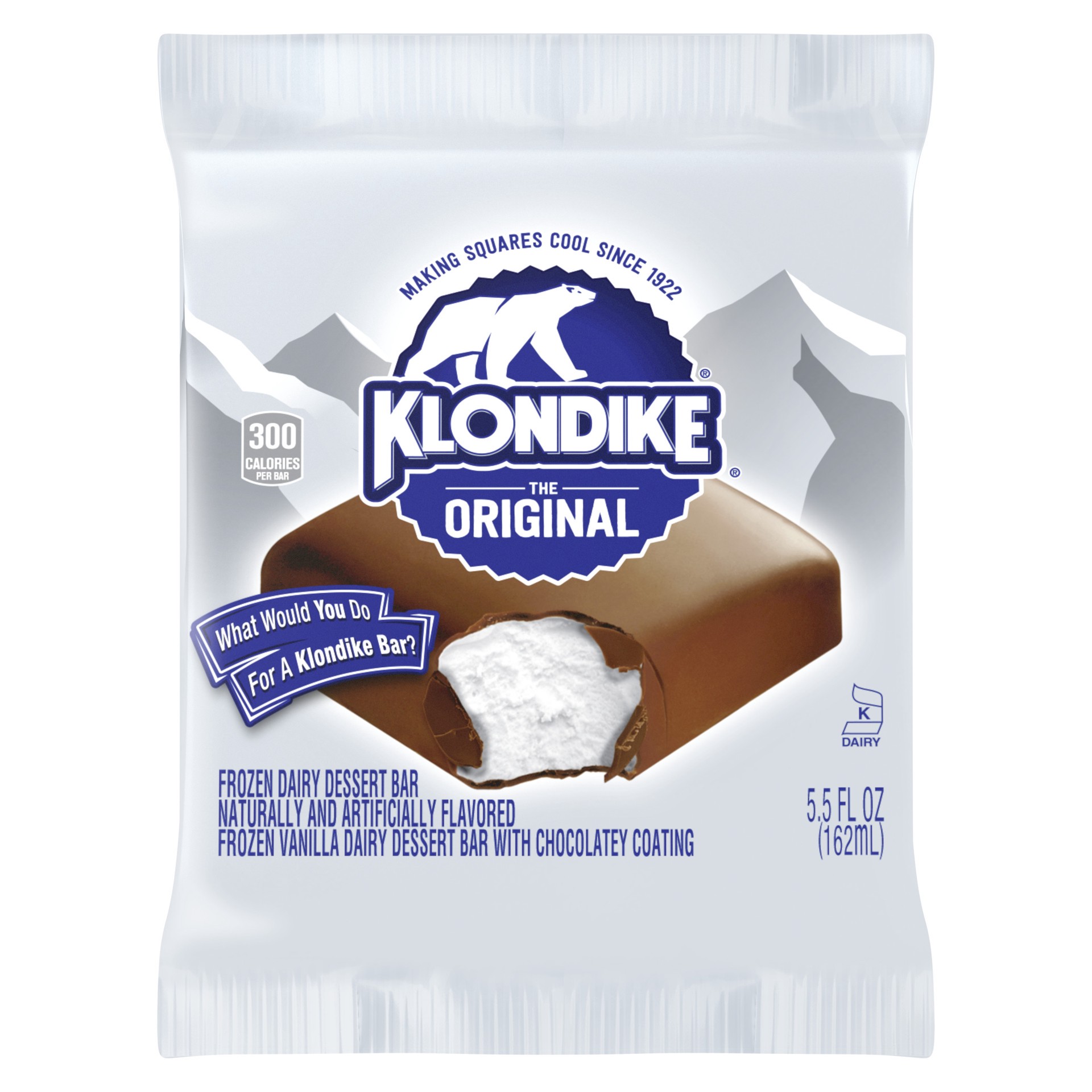 slide 1 of 3, Klondike Ice Cream Bars Original, 5.5 fl oz, 1 Count, 5.50 fl oz