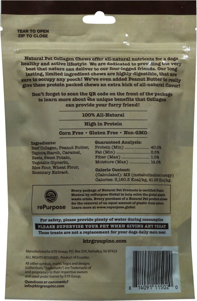 slide 2 of 4, Natural Pet Collagen Kabobs Dog Chews 6 ea, 6 ct