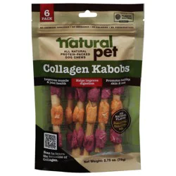 Natural Pet Collagen Kabobs Dog Chews 6 ea