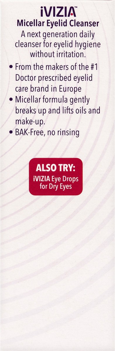 slide 6 of 10, Similasan iVIZIA Micellar Eyelid Cleanser, 3.3 fl oz