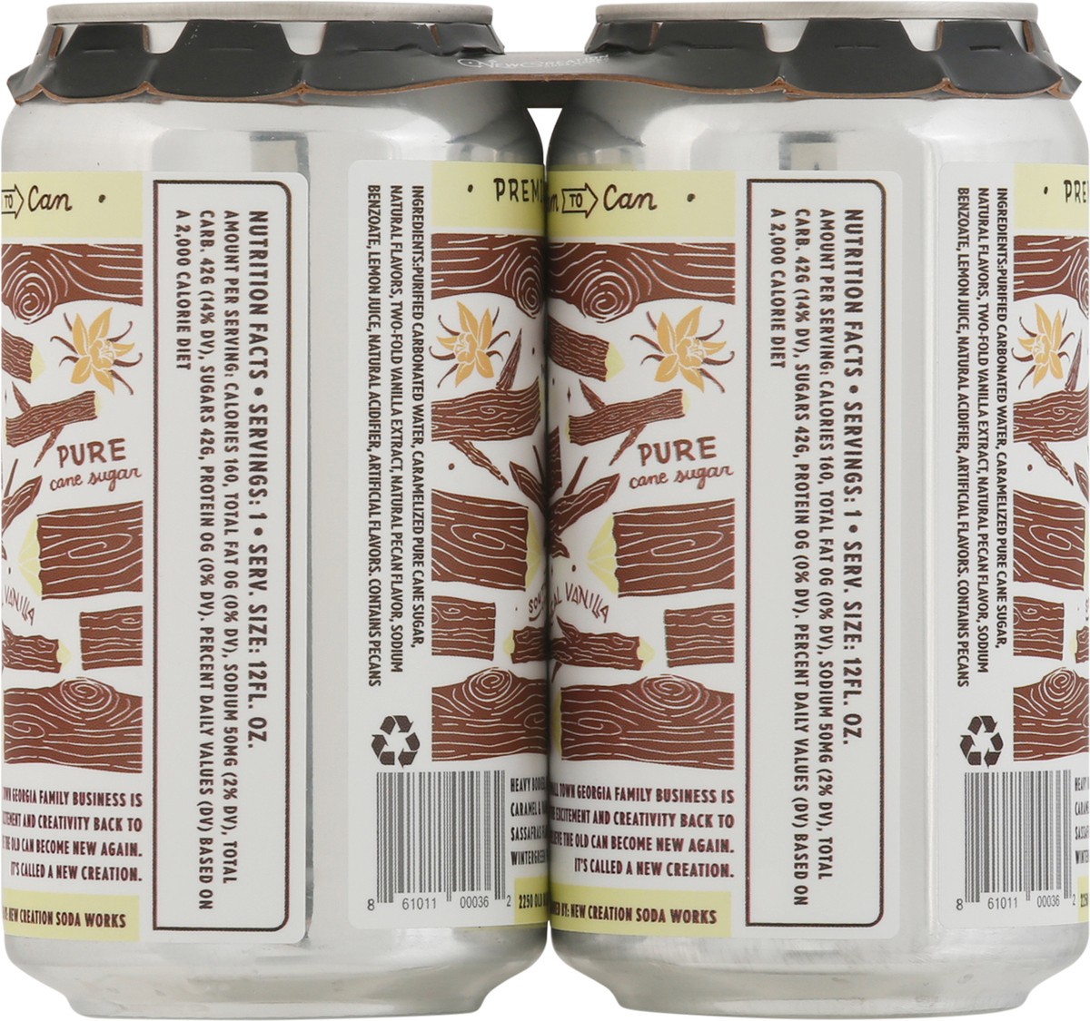 slide 6 of 13, New Creation Soda Works Root 42 Old Time Root Beer Soda - 4 ct, 4 ct; 12 oz