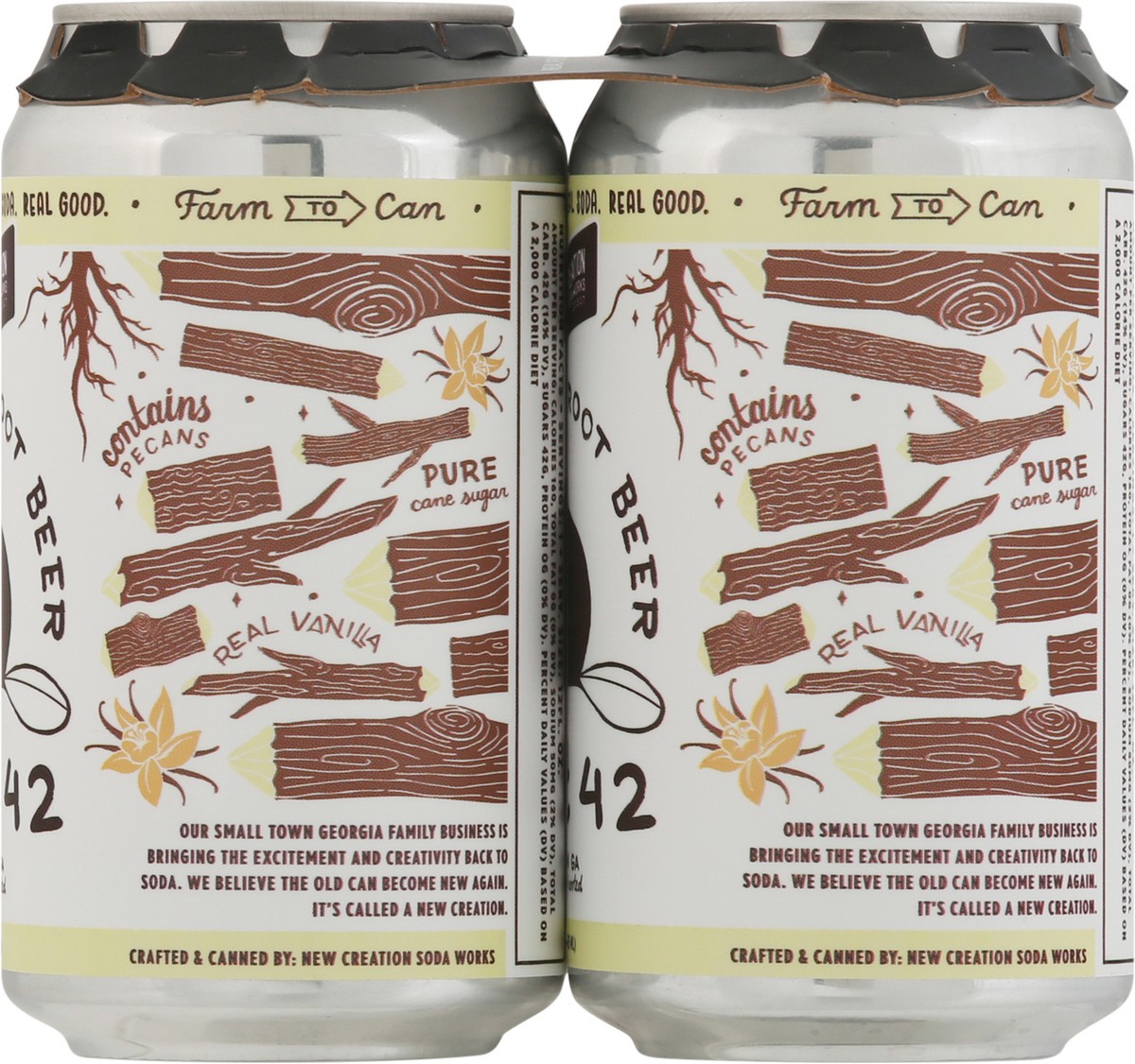 slide 10 of 13, New Creation Soda Works Root 42 Old Time Root Beer Soda - 4 ct, 4 ct; 12 oz