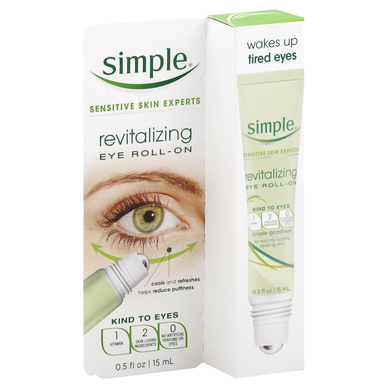 slide 1 of 3, Simple Eye Roll-On, Revitalizing, 4.2 oz