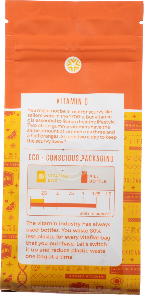 slide 6 of 13, Vitafive Vitamin C For Immunity 250 Mg Gummy 60 ea Bag, 60 ct