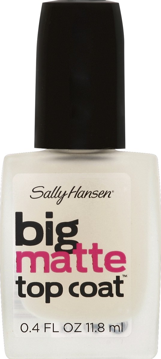 slide 2 of 2, Sally Hansen Big Matte Top Coat Nail Treatment, 0.4 fl oz
