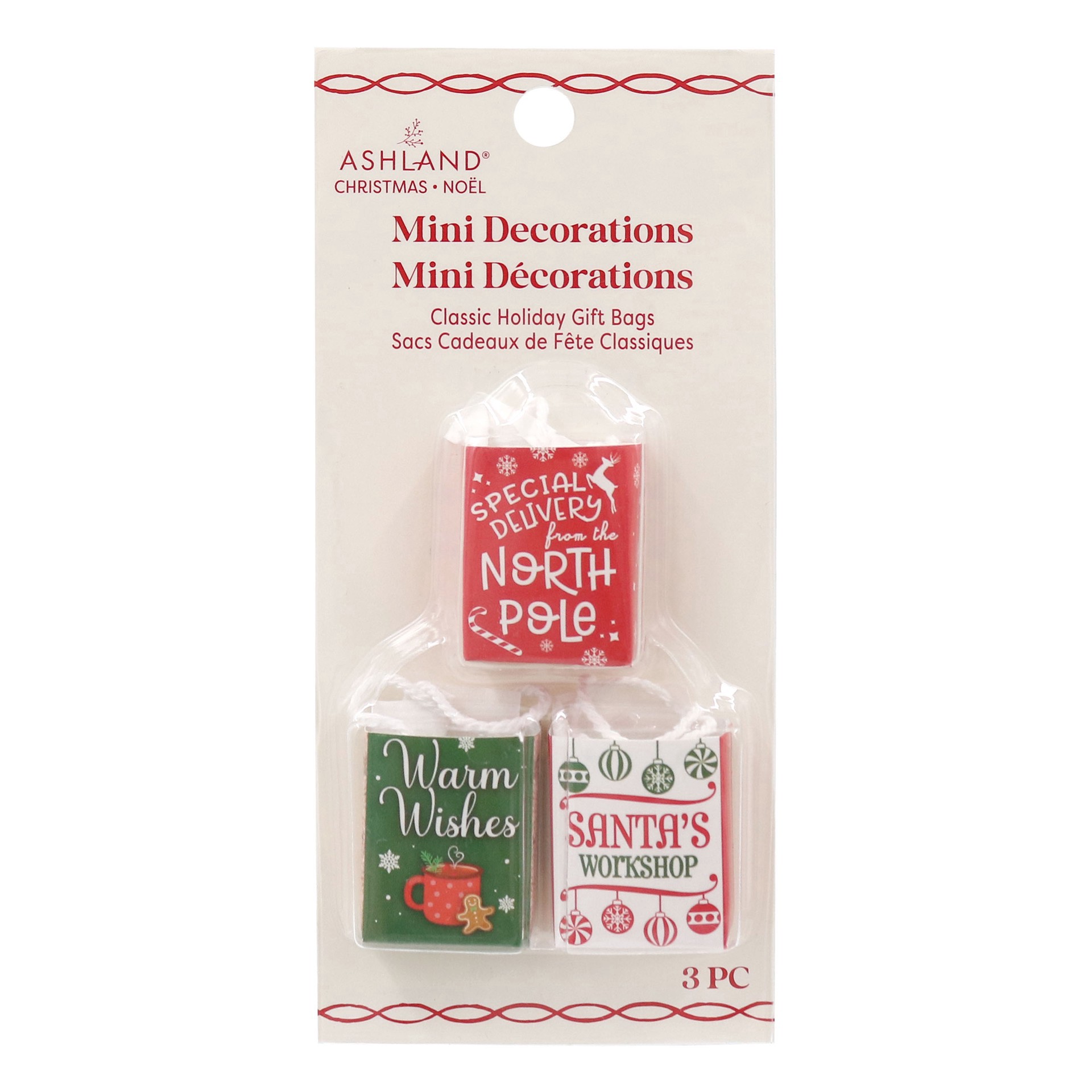 slide 4 of 4, Mini Classic Holiday Gift Bag Decorations By Ashland, null