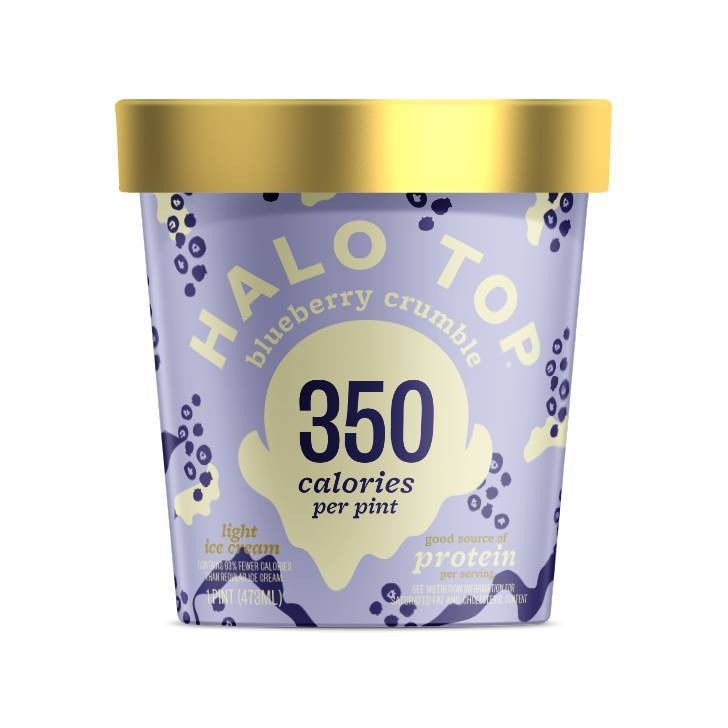 slide 1 of 2, Halo Top Creamery Blueberry Crumble Ice Cream, 16 oz