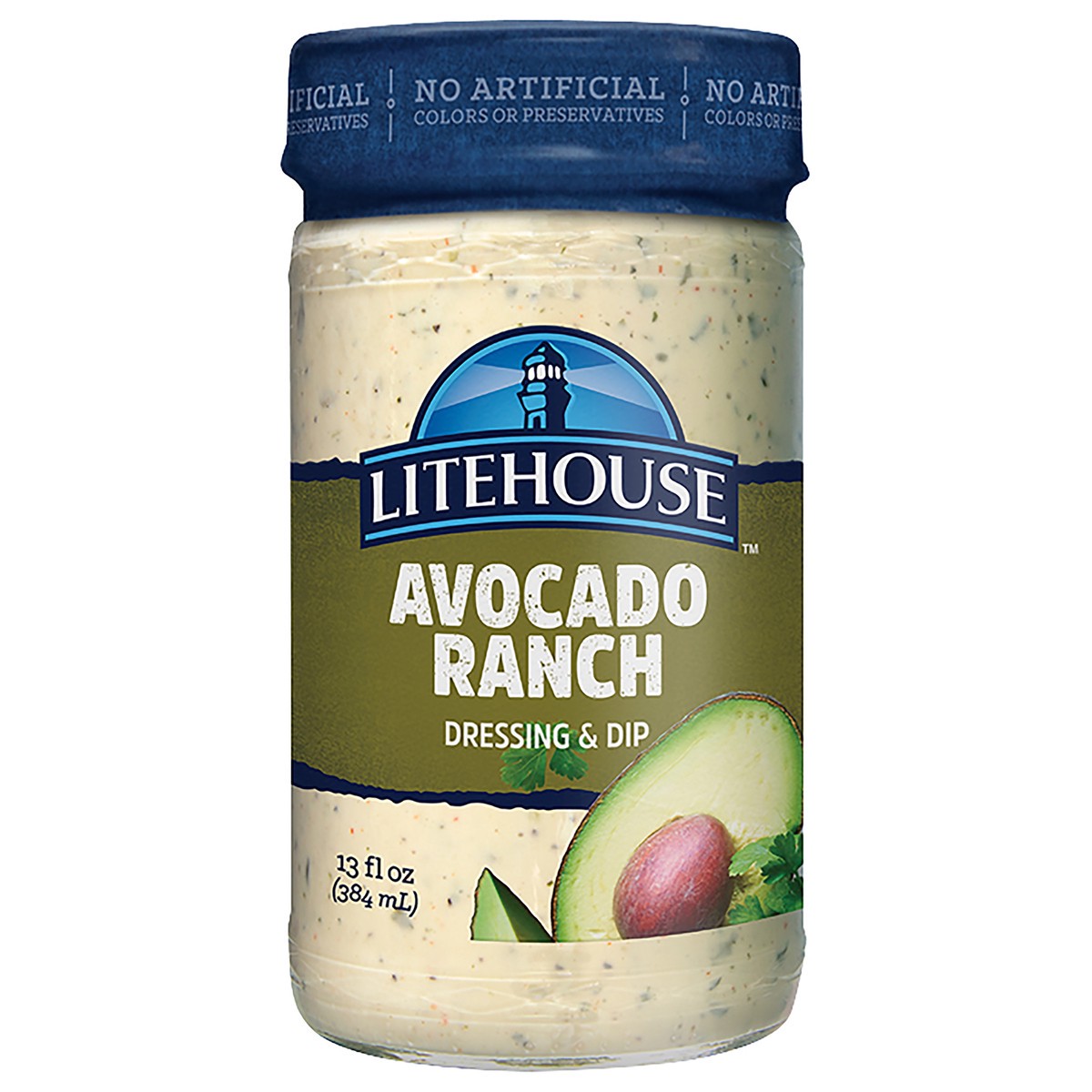 slide 3 of 6, Litehouse Avocado Ranch Dressing & Dip 13 fl. oz. Jar, 13 fl oz