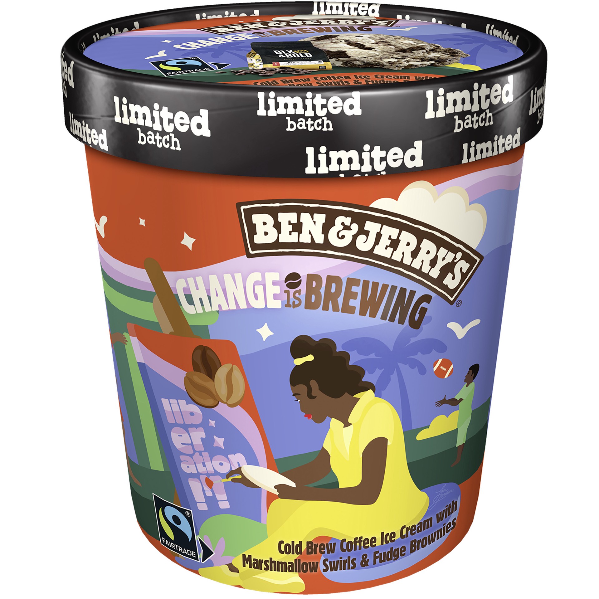 slide 1 of 14, Ben & Jerry's Ice Cream Change is Brewing, 16 oz, 16 oz