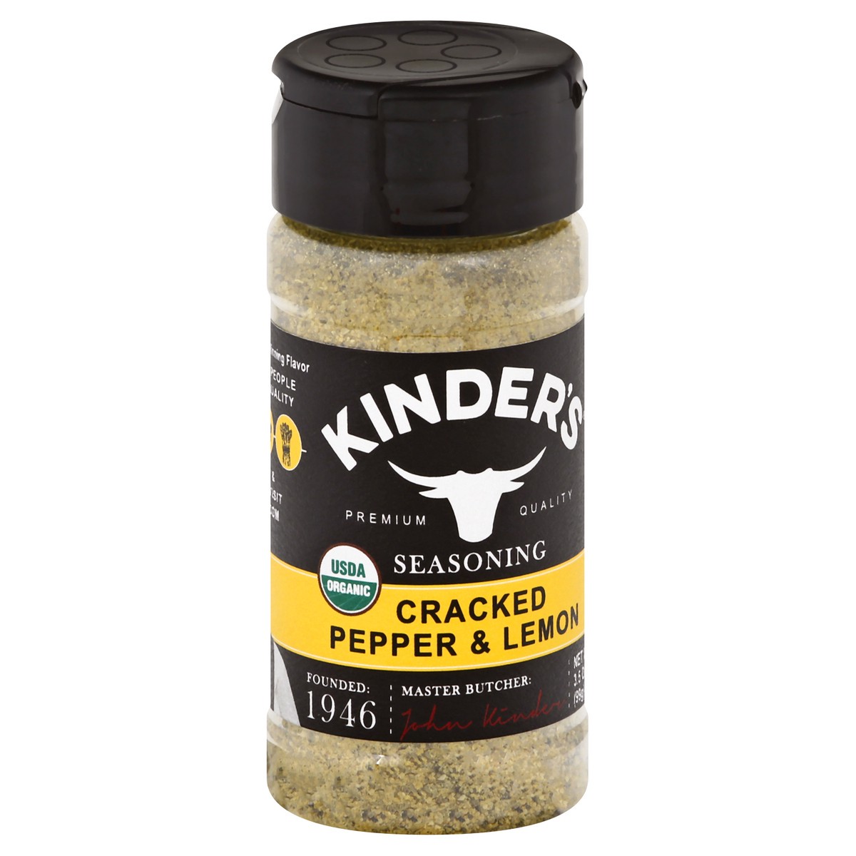 slide 2 of 10, Kinder's Organic Cracked Pepper And Lemon Seasoning - Each, 