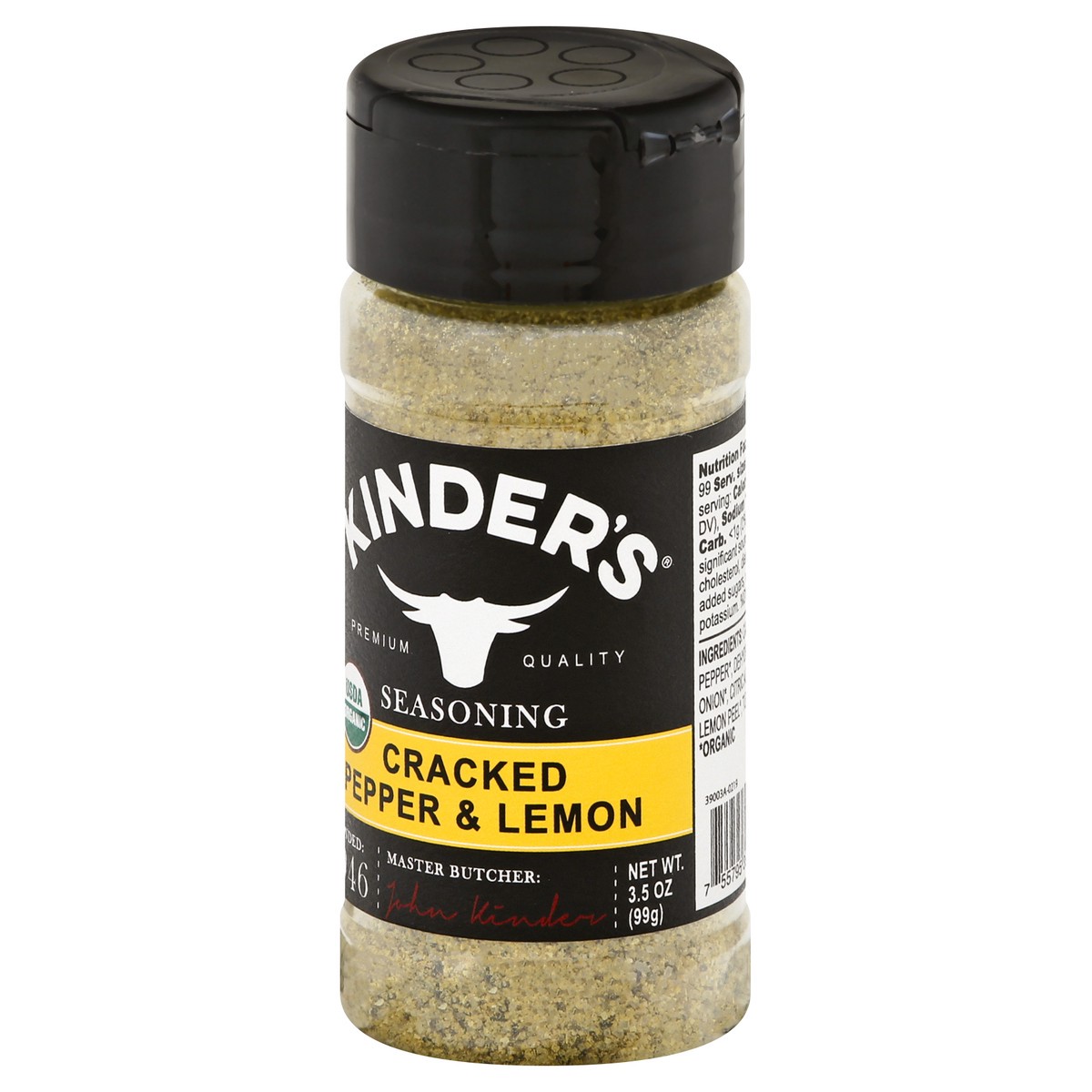 slide 3 of 10, Kinder's Organic Cracked Pepper And Lemon Seasoning - Each, 