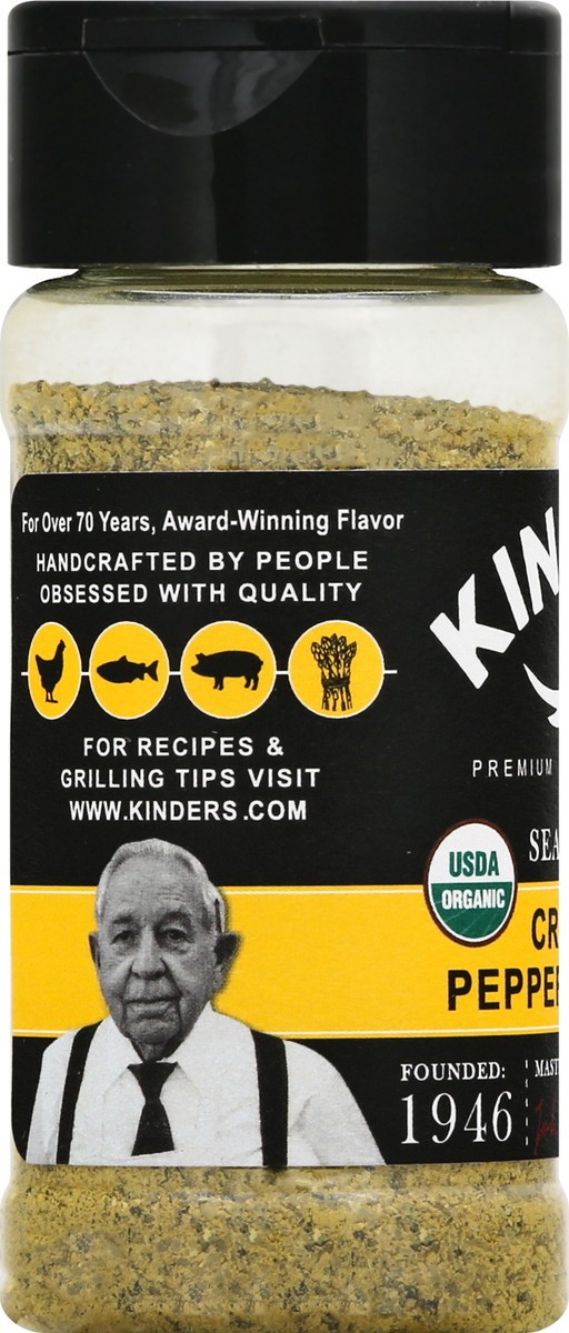 slide 7 of 10, Kinder's Organic Cracked Pepper And Lemon Seasoning - Each, 