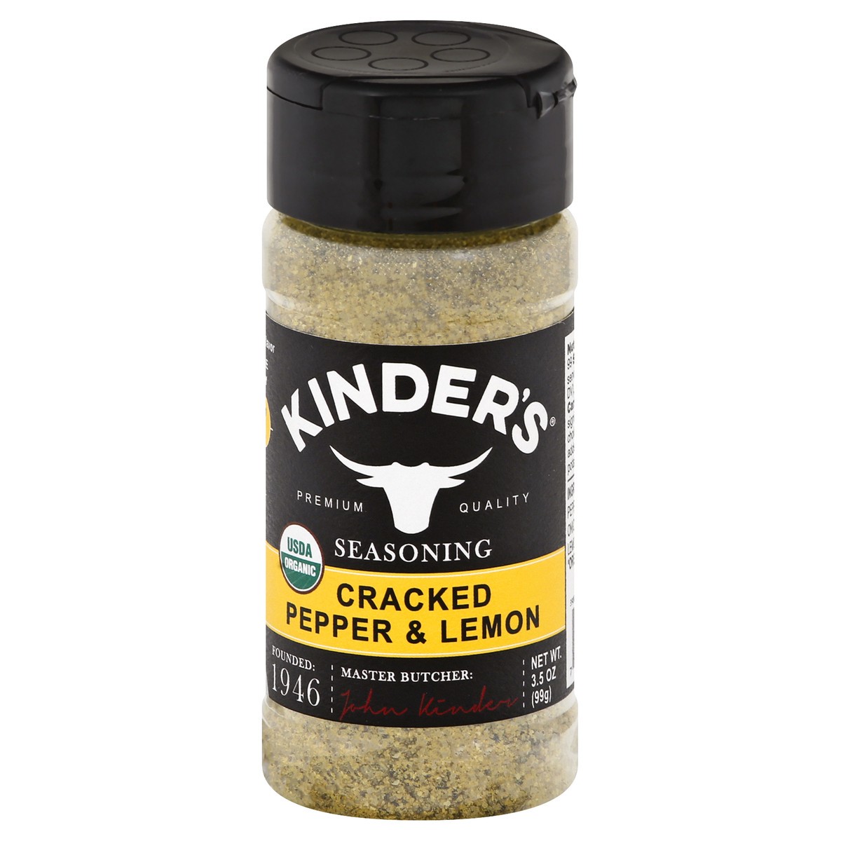 slide 1 of 10, Kinder's Organic Cracked Pepper And Lemon Seasoning - Each, 