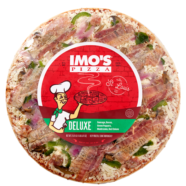 slide 1 of 1, Imo's Imos Deluxe Pizza, 21.81 oz
