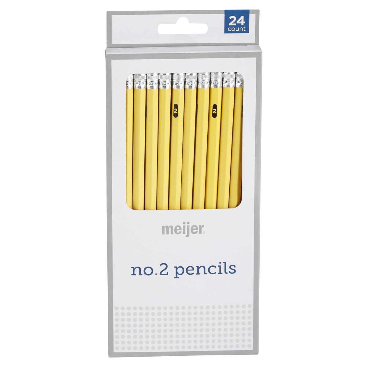 slide 1 of 1, Meijer HB No. 2 Yellow Pencils, 24 ct