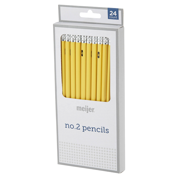 slide 16 of 29, Meijer No.2 Yellow Pencils, 24 ct