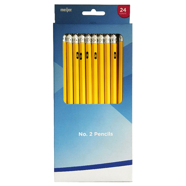 Meijer HB No. 2 Yellow Pencils 24 ct Shipt