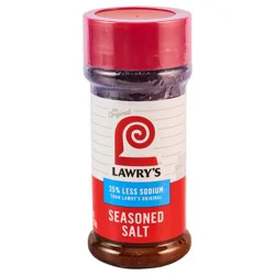 Lawry''s 25% Less Sodium Seasoned Salt, 8 oz
