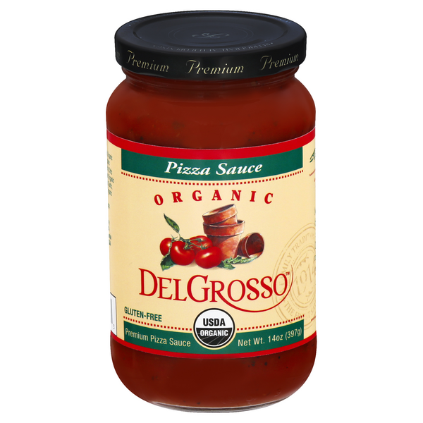 slide 1 of 1, DelGrosso Organic Pizza Sauce 14 oz, 14 oz