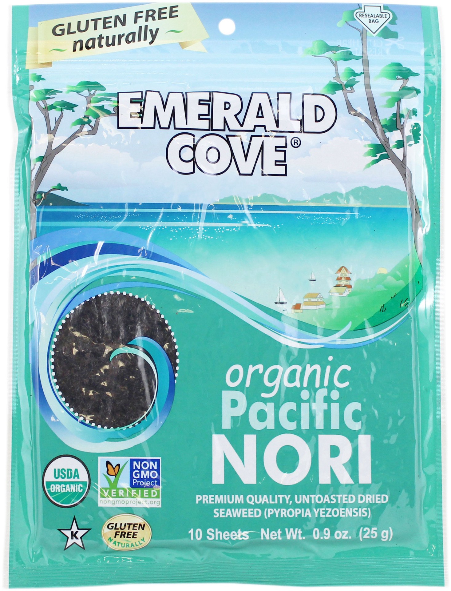 slide 1 of 1, Emerald Cove Organic Pacific Nori Vegetables, 10 ct