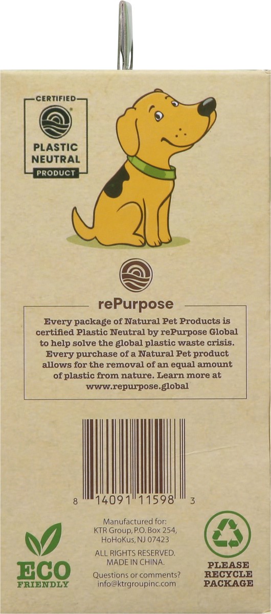 slide 10 of 10, Natural Pet Recycled Plastic Poop Bags Bag 120 ea, 120 ct
