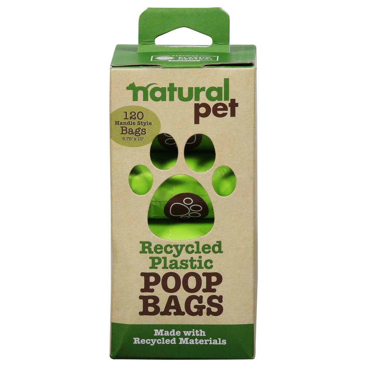 slide 1 of 10, Natural Pet Recycled Plastic Poop Bags Bag 120 ea, 120 ct