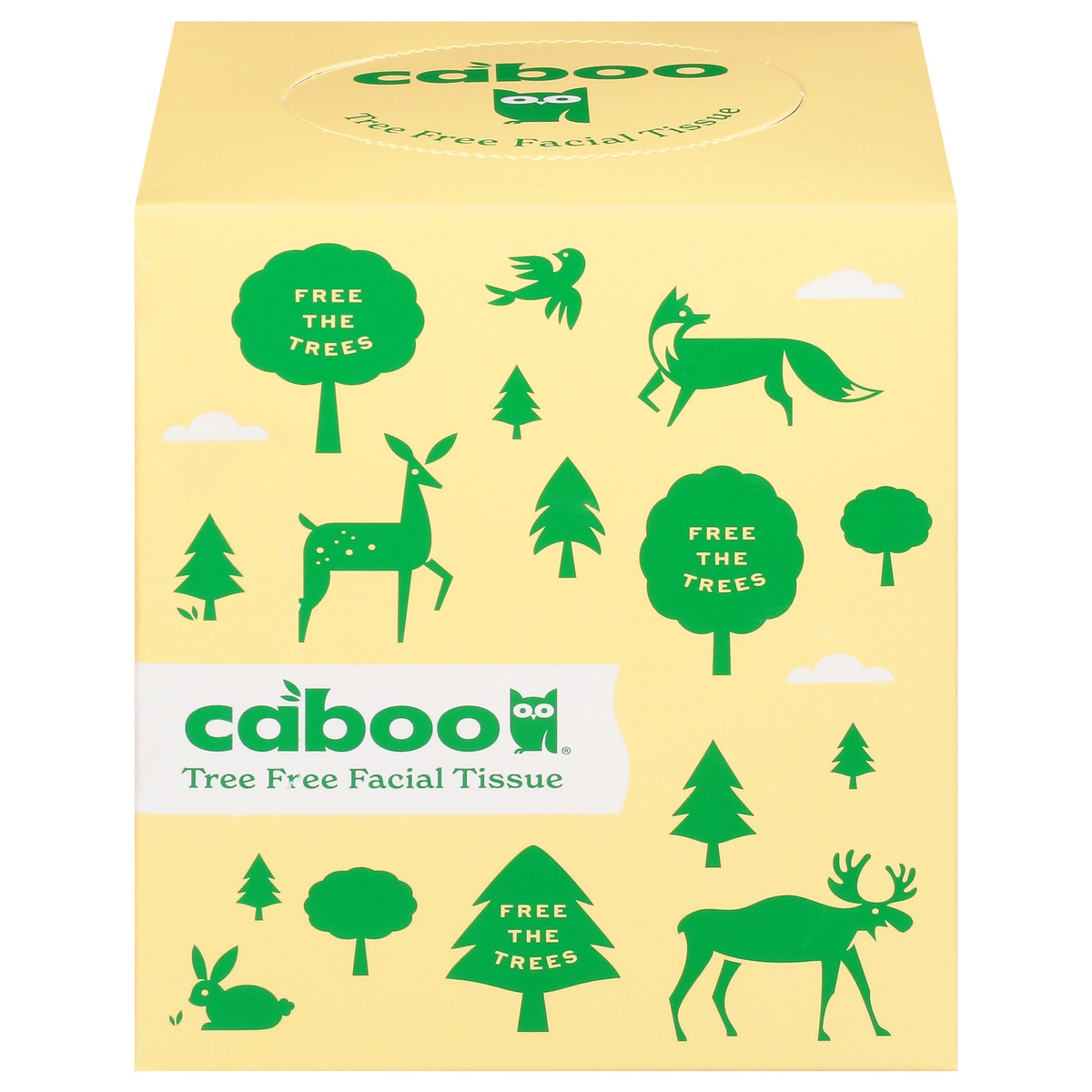 slide 1 of 1, Caboo 3-Ply Tree Free Facial Tissues 60 ea, 1 ct
