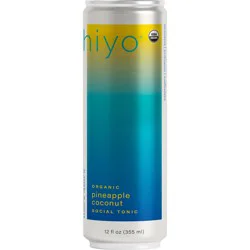 Hiyo Organic Social Pineapple Coconut Tonic 12 fl oz