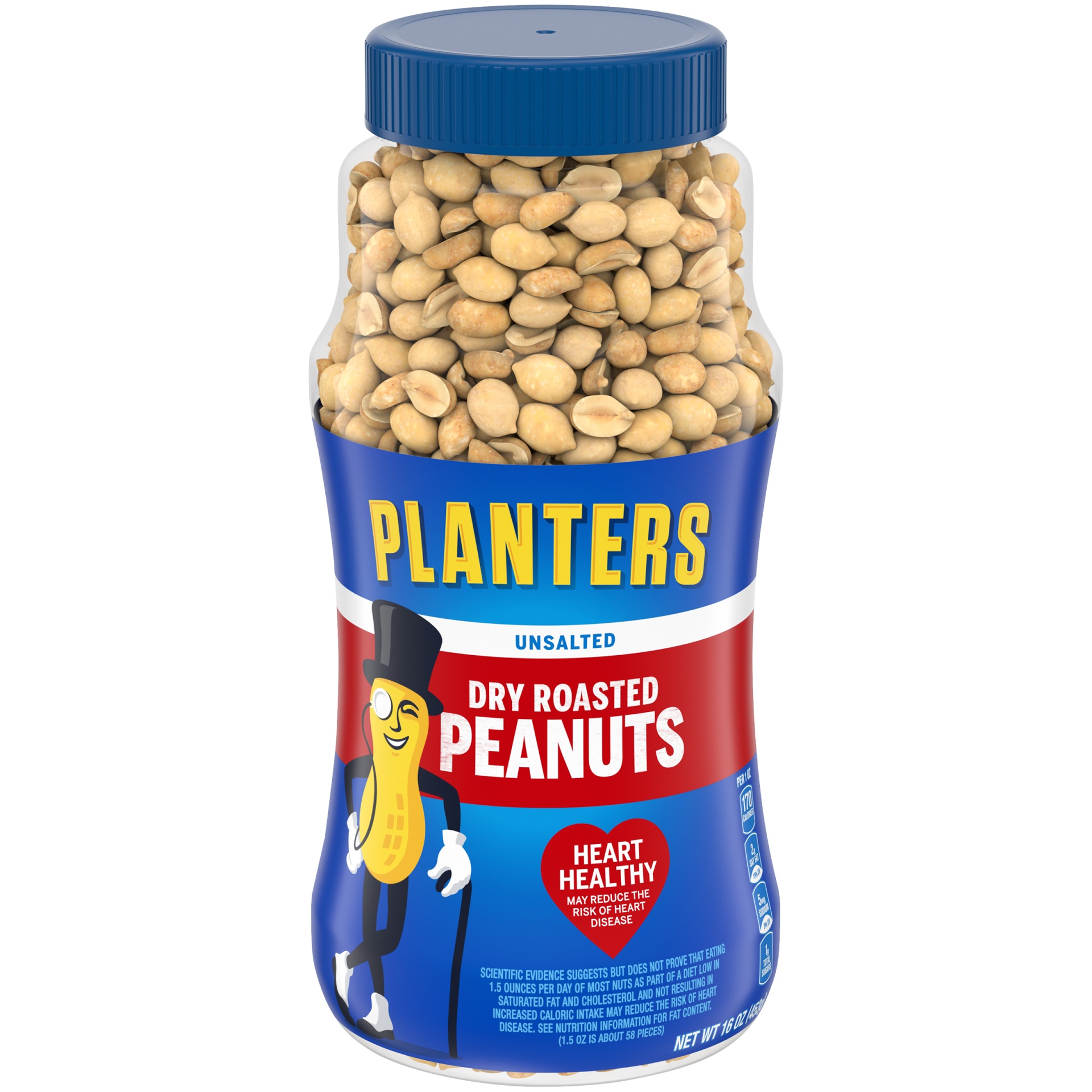 slide 1 of 13, Planters Unsalted Dry Roasted Peanuts, 16 oz