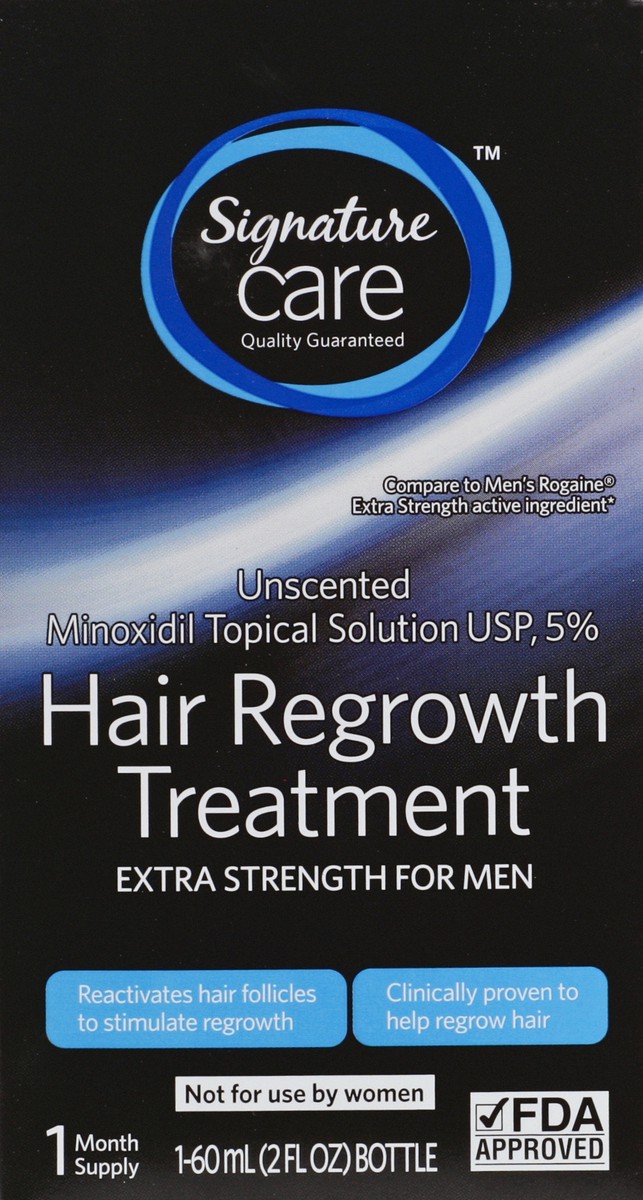 slide 5 of 7, Signature Care Hair Regrowth Treatment Extra Strength for Men Unscented - 2 Fl. Oz., 2 fl oz