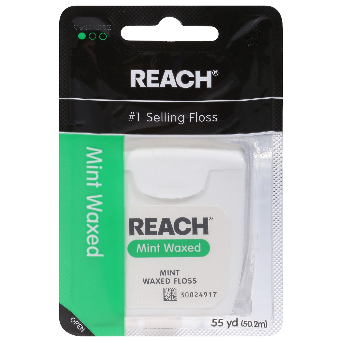 slide 1 of 1, Reach Mint Waxed Floss, 55 Yd, 1 ct