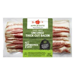 Applegate Natural Hickory Smoked Uncured Thick Cut Bacon, 12oz