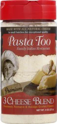 Pasta Too 3 Cheese Blend Cheese 8 oz