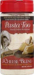 Pasta Too 3 Cheese Blend Cheese 8 oz