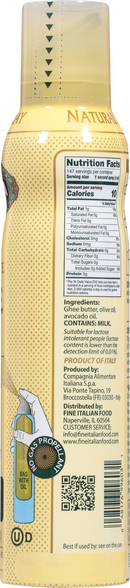 slide 8 of 9, Mantova Butter Taste Ghee Oil 5 fl oz, 5 fl oz