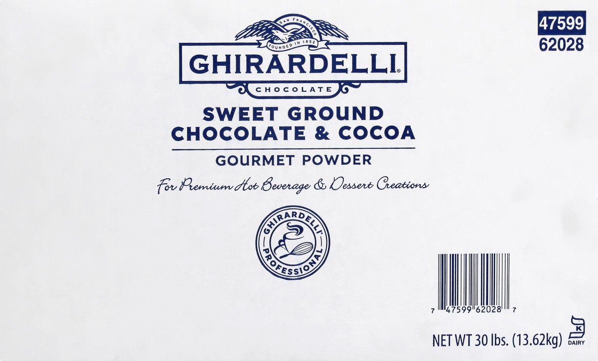 slide 5 of 10, Ghirardelli Sweet Ground Chocolate & Cocoa Gourmet Powder 30 lb, 30 lb