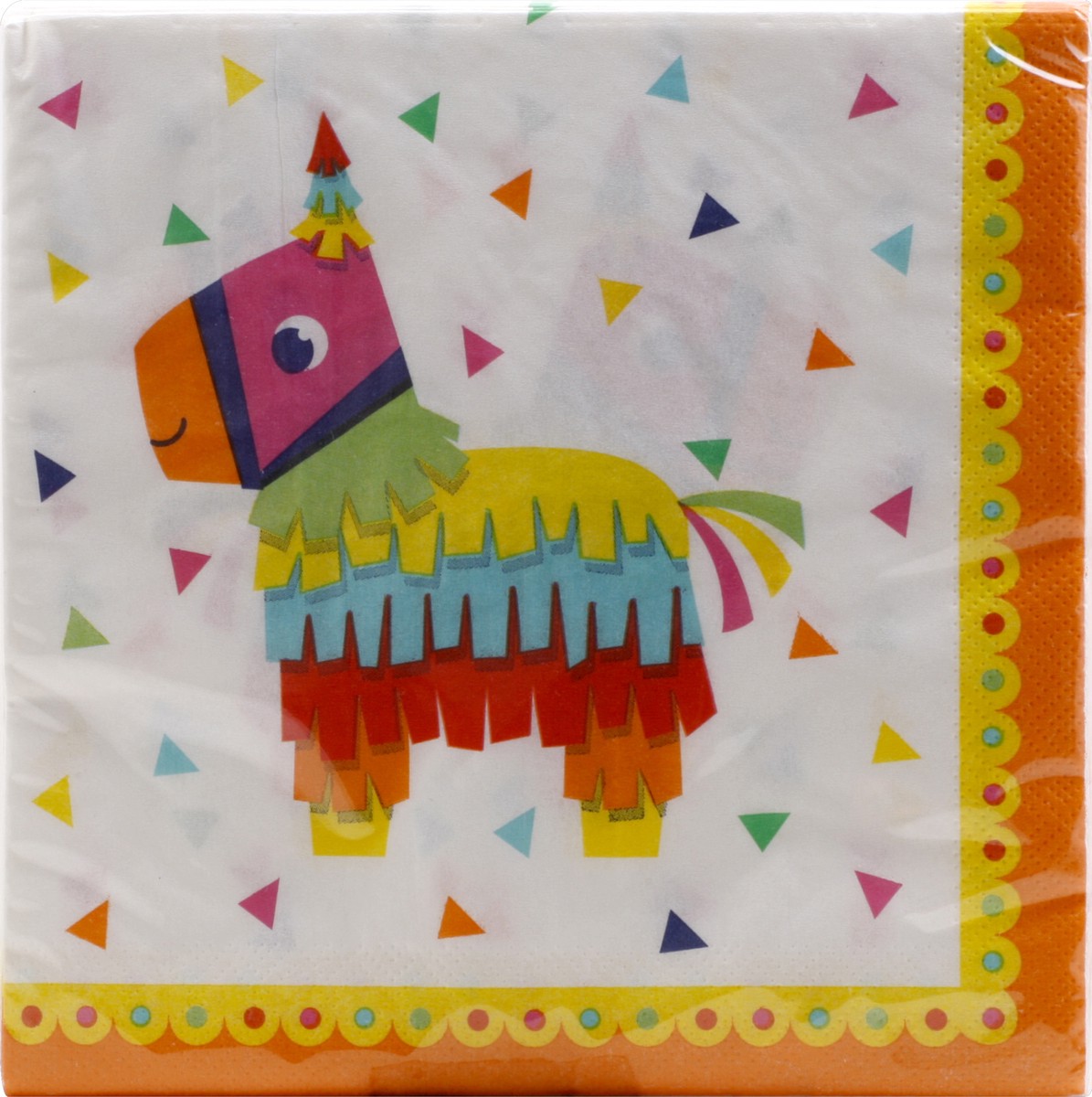 slide 1 of 8, Party Creations Creative Converting Fiesta Fun Lunch Napkin, 16 ct