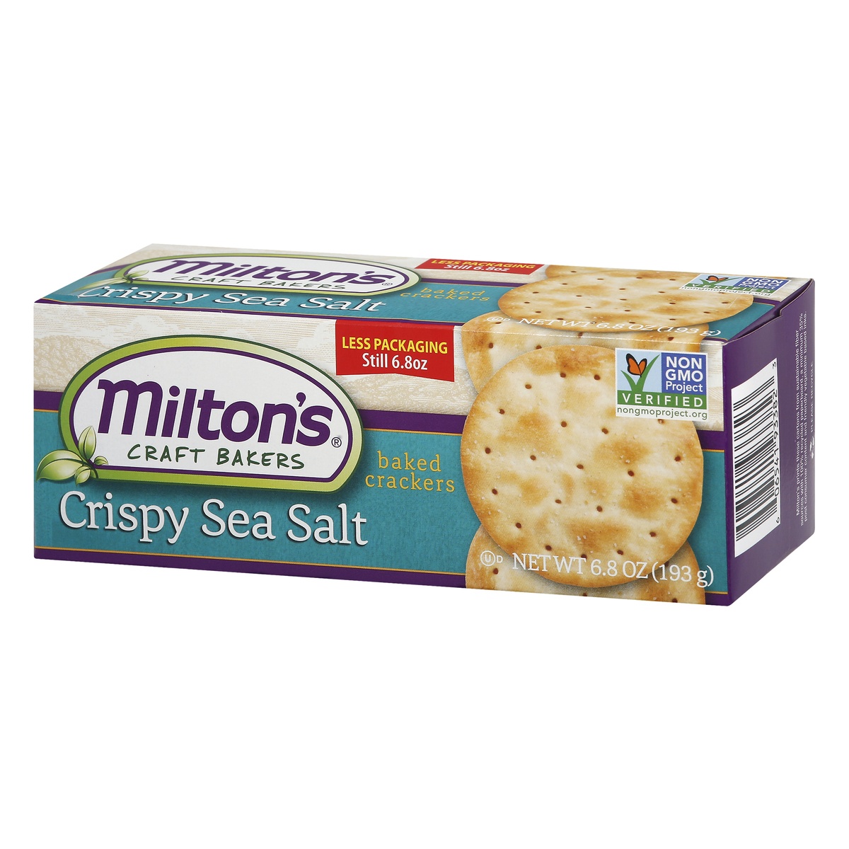 slide 3 of 11, Milton's Craft Bakers Miltons Baked Crackers, Crispy Sea Salt, 6.8 oz