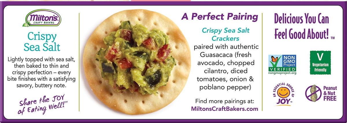 slide 4 of 6, Milton's Gourmet Crackers, 6.8 oz