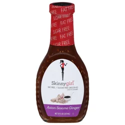 Skinnygirl Fat-Free| Sugar-Free Asian Sesame Ginger Salad Dressing- 8 fl oz
