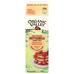 Organic Valley Cultured Low Fat Creamy & Classic Flavor Buttermilk 1 qt