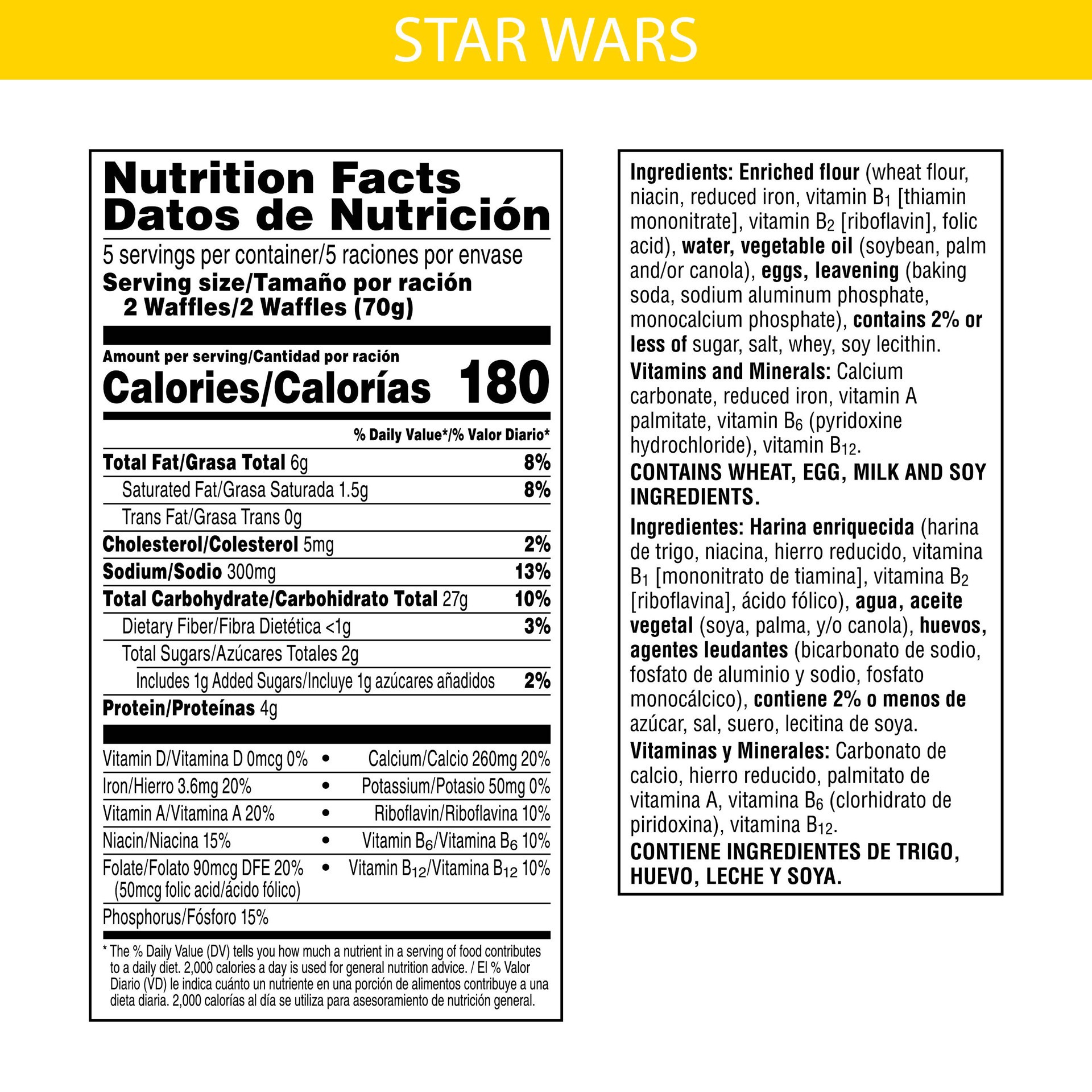 slide 2 of 5, Eggo Frozen Waffles, Galactic Homestyle, 12.3 oz, Frozen, 12.3 oz